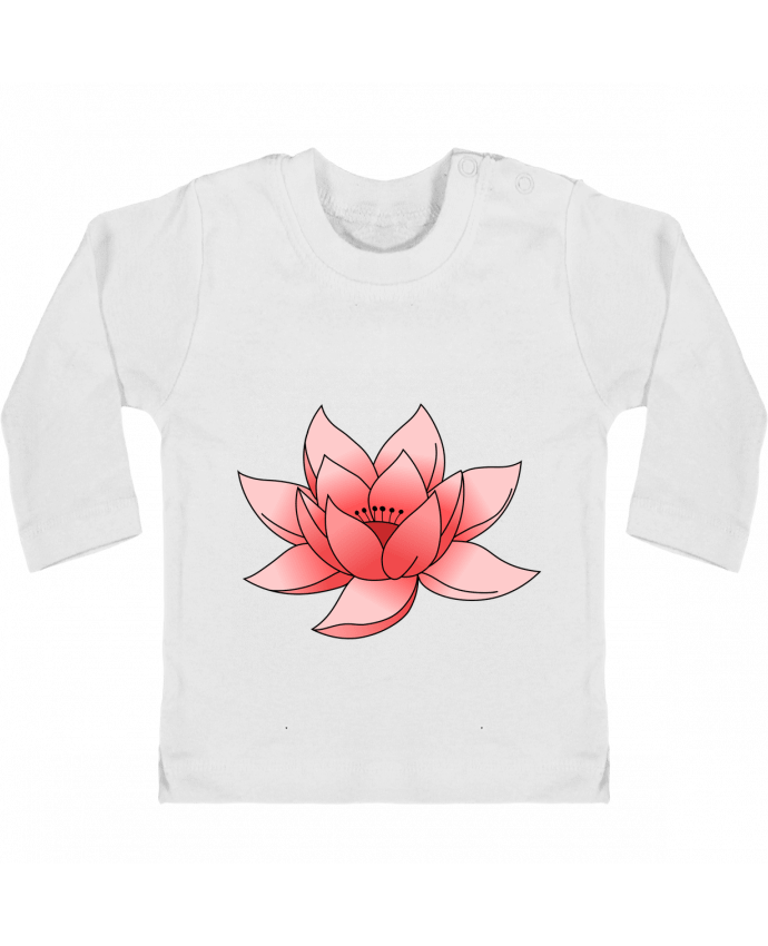 T-shirt bébé Lotus manches longues du designer Sazuka