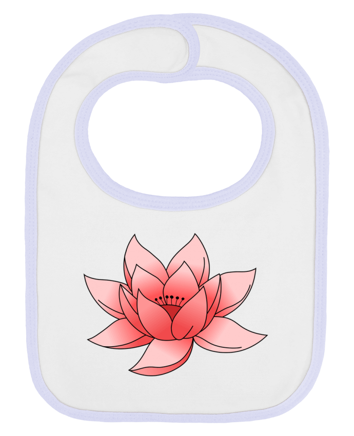 Bavoir bébé uni Lotus par Sazuka