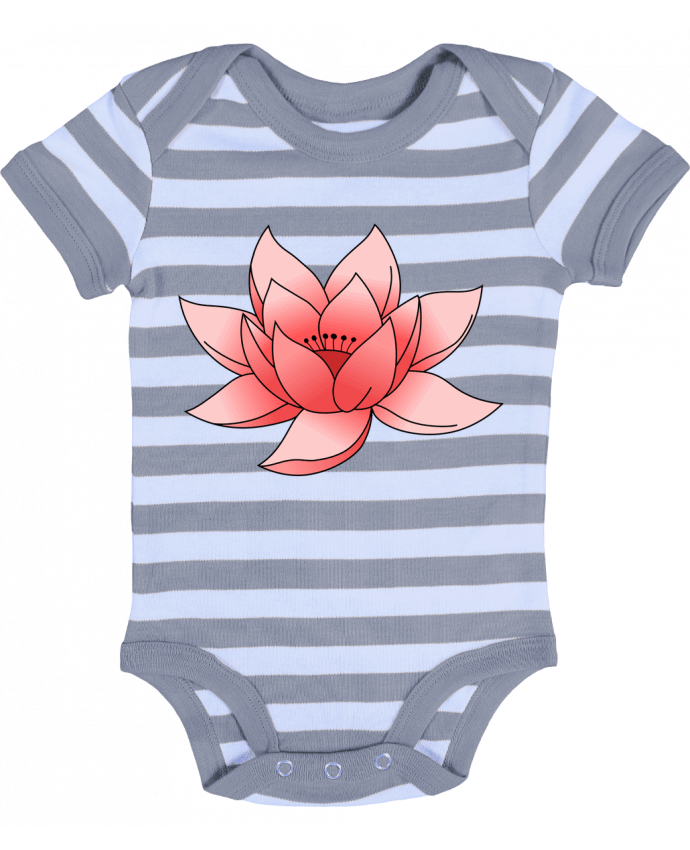 Body Bébé Rayé Lotus - Sazuka