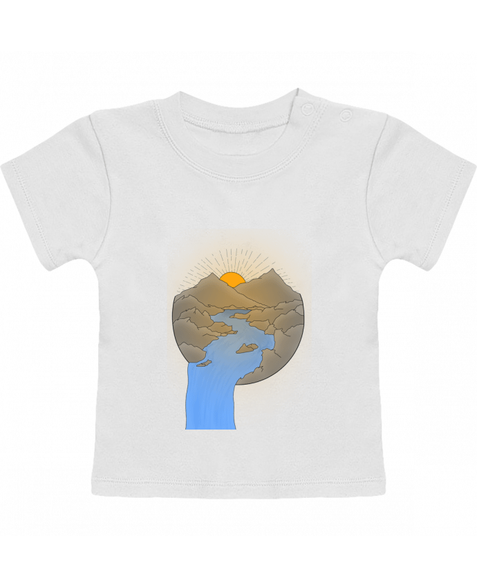 T-shirt bébé Paysage manches courtes du designer Sazuka