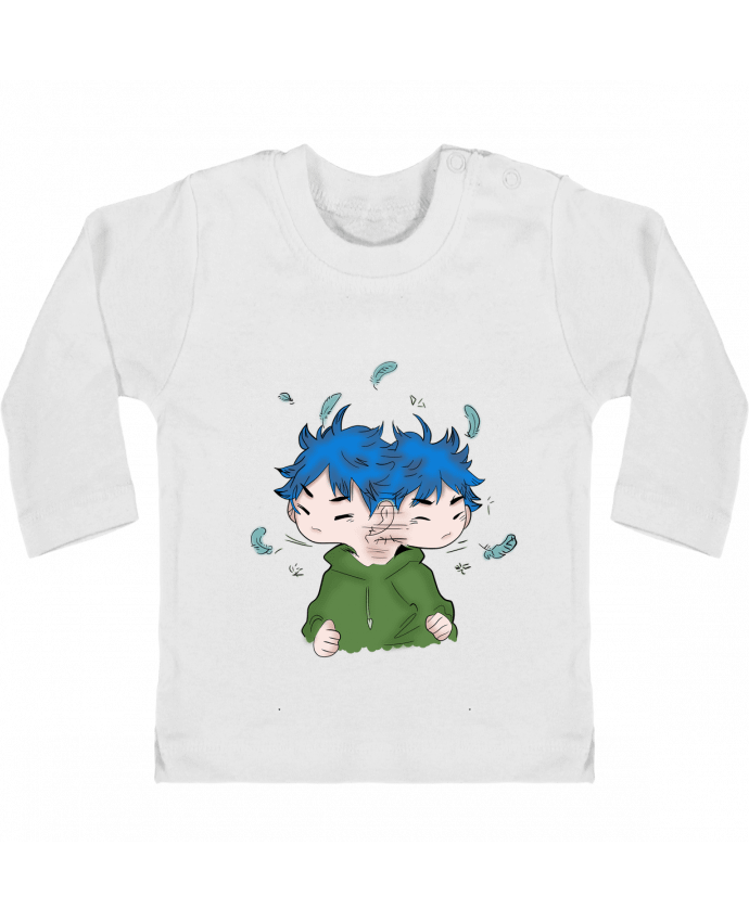 T-shirt bébé Shake manches longues du designer Sazuka