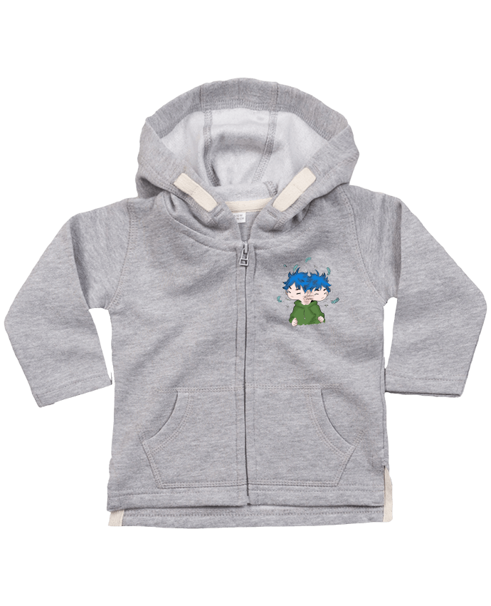 Sweat à capuche bébé zippé Shake par Sazuka