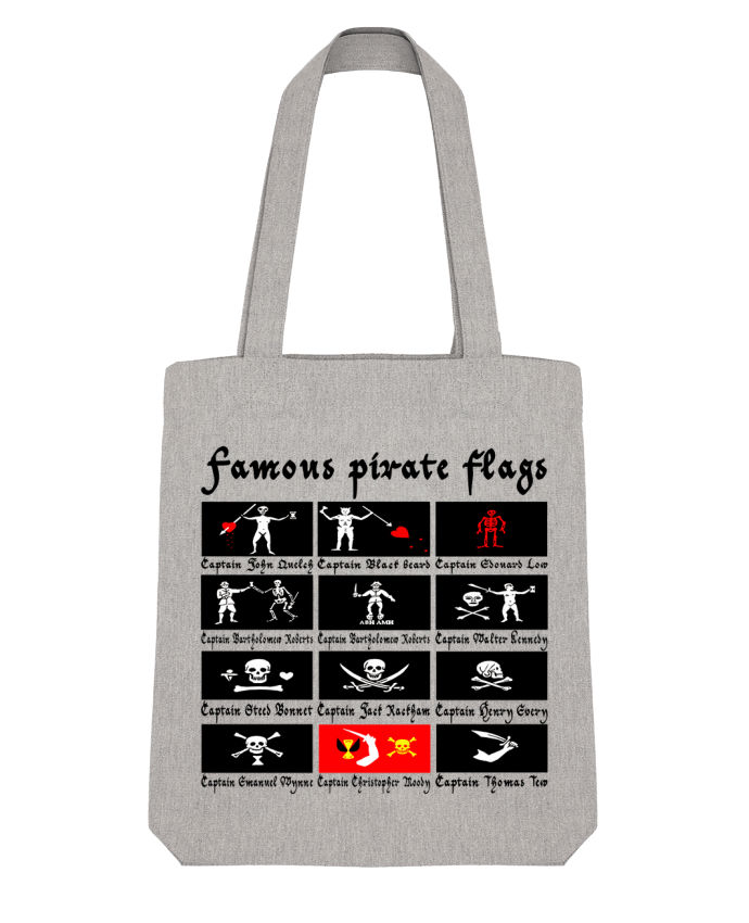 Tote Bag Stanley Stella Drapeaux pirates célèbres par LAGUENY 