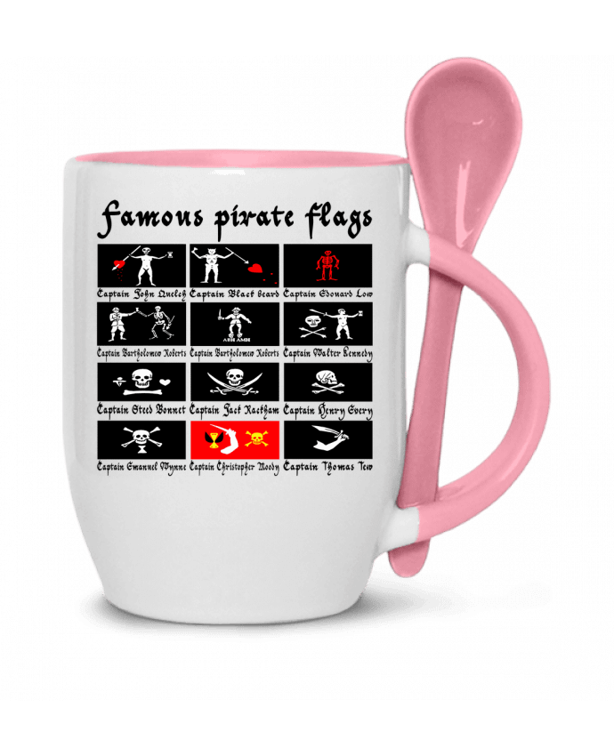  Tasse cuillère Drapeaux pirates célèbres par LAGUENY