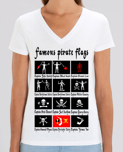 Tee-shirt femme Drapeaux pirates célèbres Par  LAGUENY