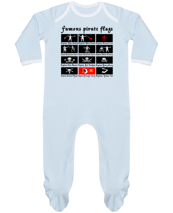 Body Pyjama Bébé Drapeaux pirates célèbres par LAGUENY