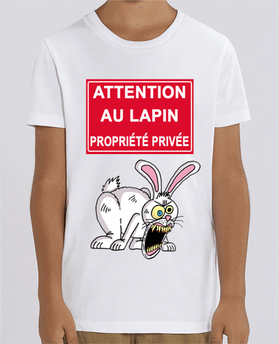 T-shirt Enfant Attention au lapin blanc ! Par LAGUENY