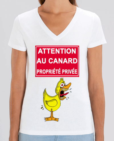 Tee-shirt femme Attention au canard ! Par  LAGUENY