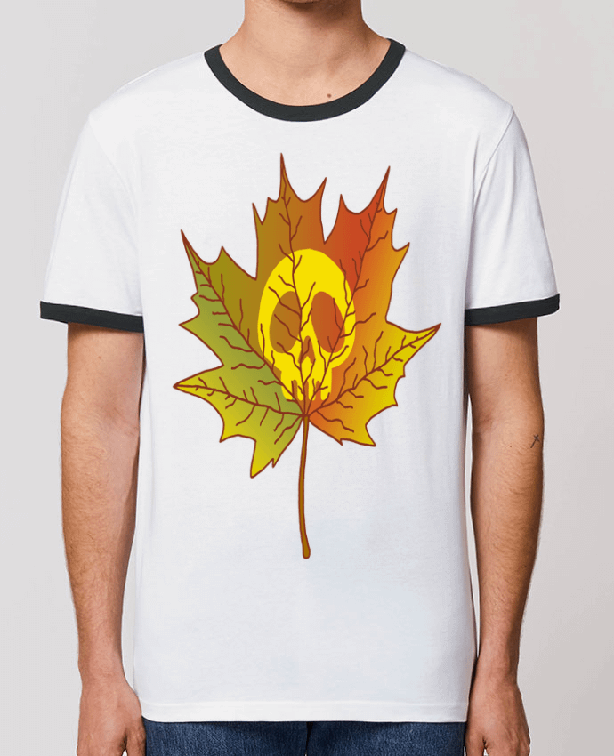 T-shirt Crâne et feuille morte par LAGUENY