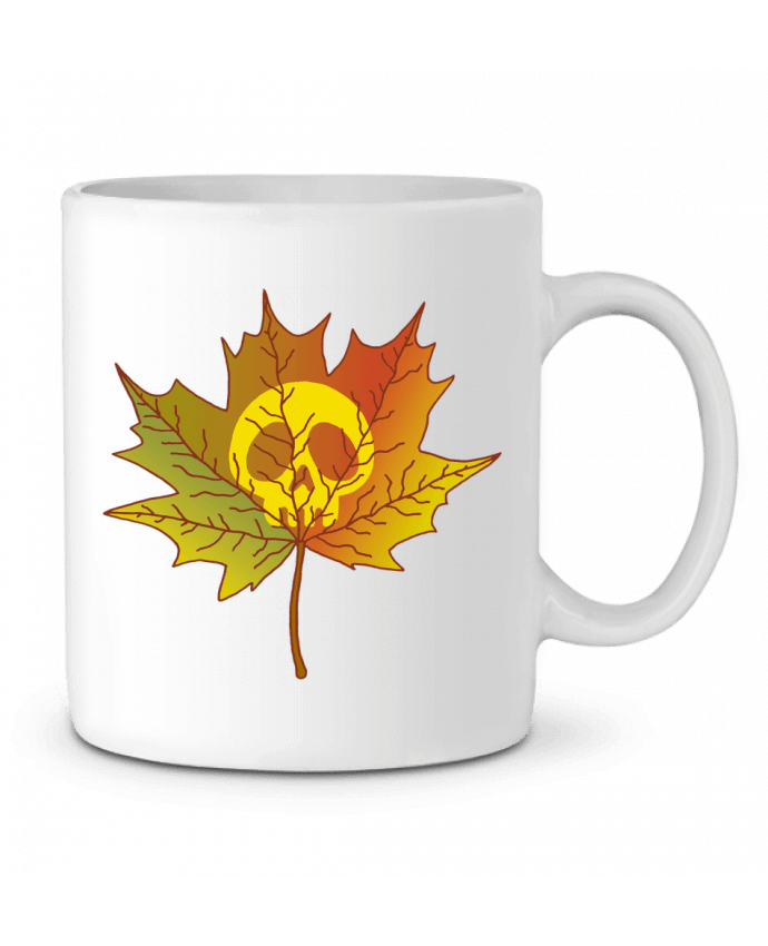 Mug  Crâne et feuille morte par LAGUENY