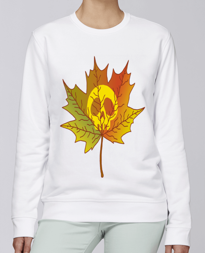 Sweatshirt Crâne et feuille morte par LAGUENY