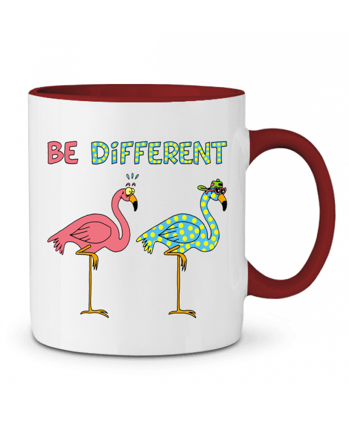 Mug bicolore Flamant rose différent LAGUENY