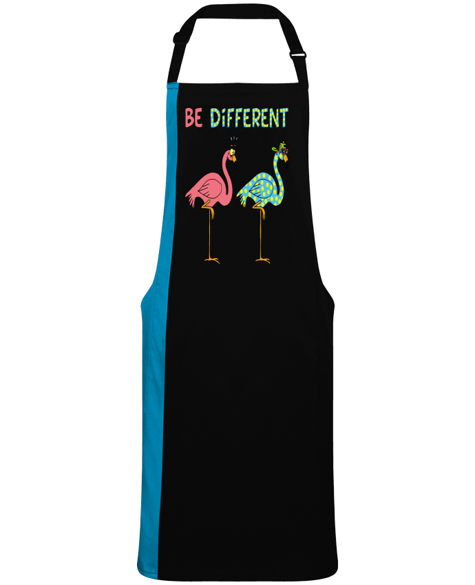 Tablier bicolore Flamant rose différent par  LAGUENY