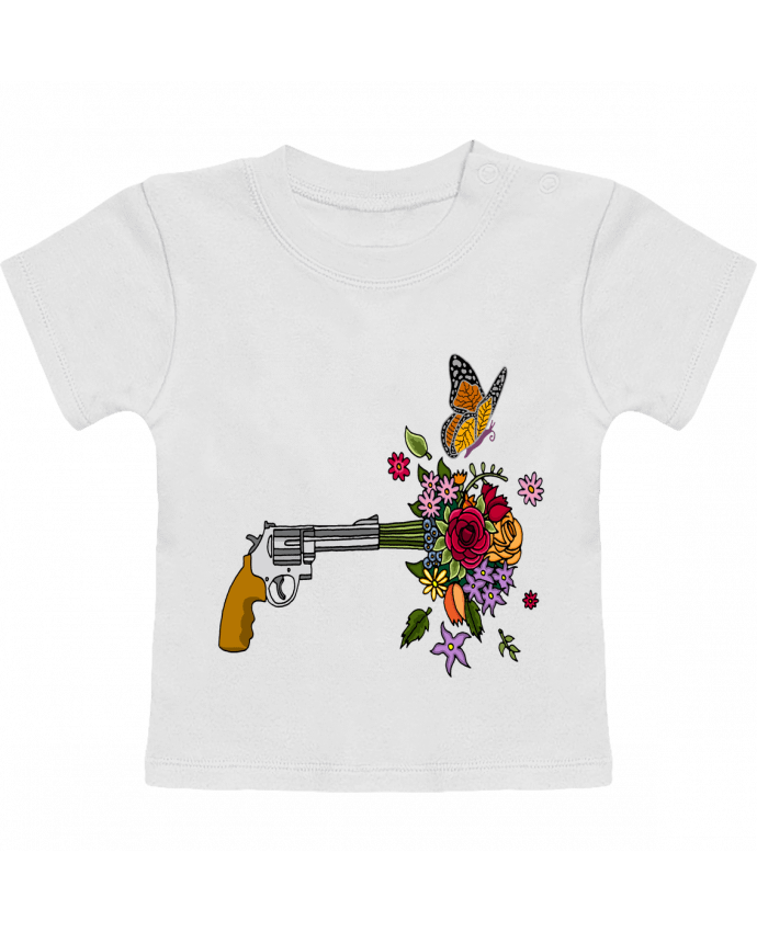 T-shirt bébé Le pistolet de la paix manches courtes du designer LAGUENY