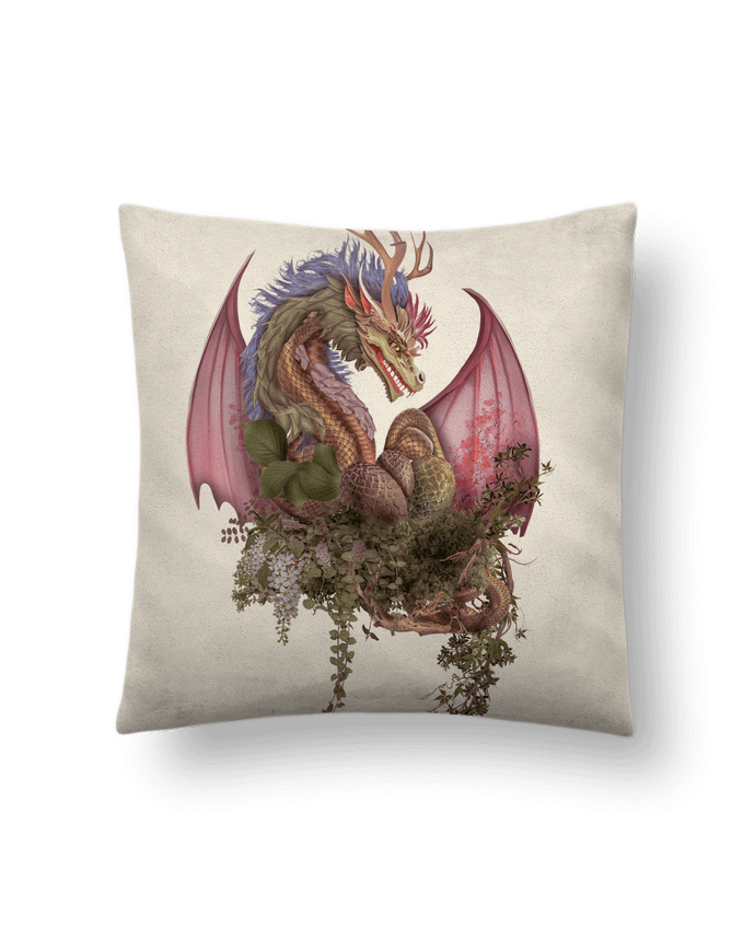 Coussin suédine dragonne par Art'Horais Création