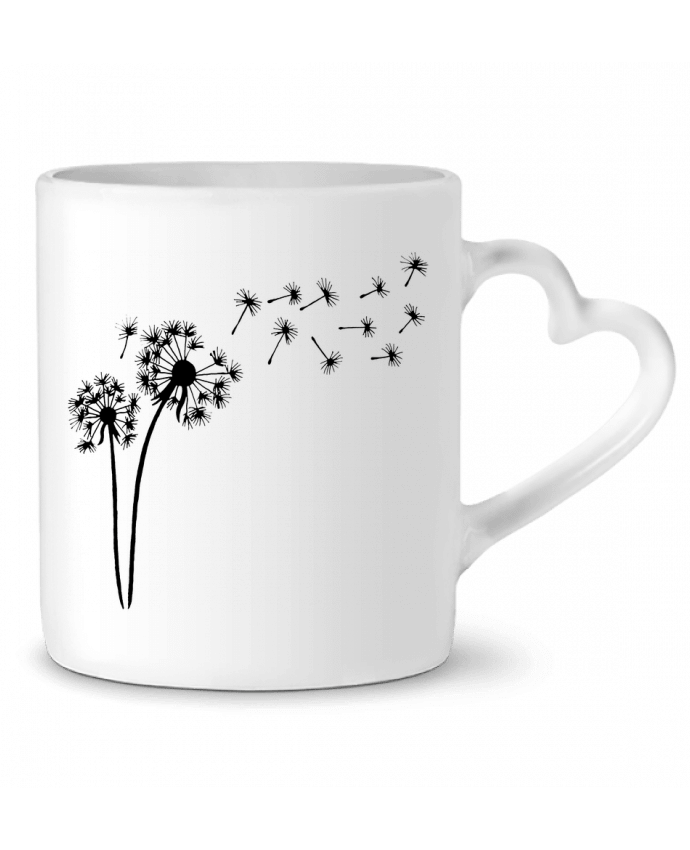 Mug coeur Fleur de pissenlit par LAGUENY