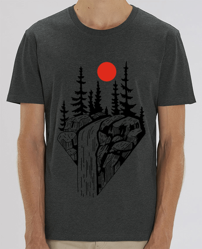 T-Shirt La cascade et le soleil rouge par LAGUENY