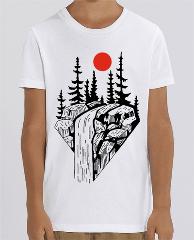 T-shirt Enfant La cascade et le soleil rouge Par LAGUENY
