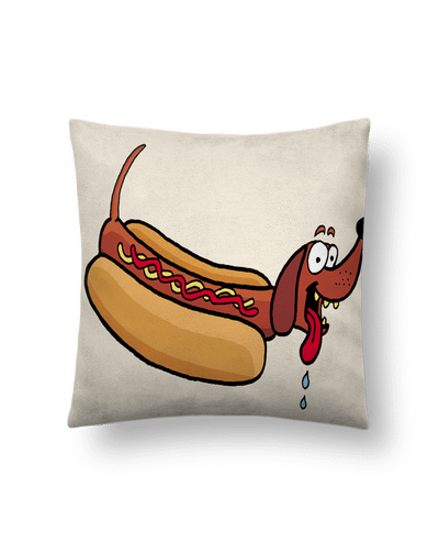 Coussin suédine Hot dog par LAGUENY