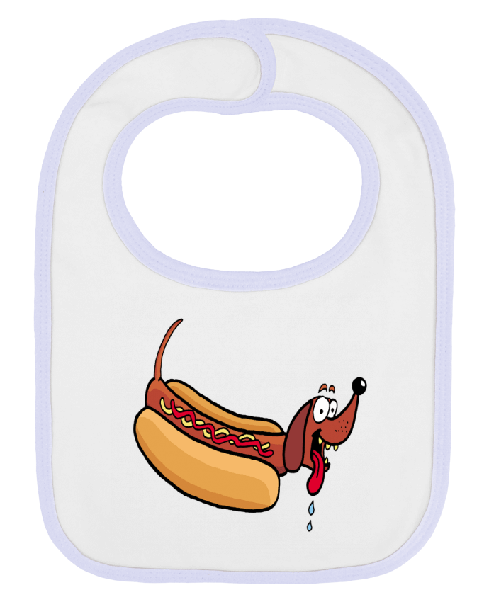 Bavoir bébé uni Hot dog par LAGUENY