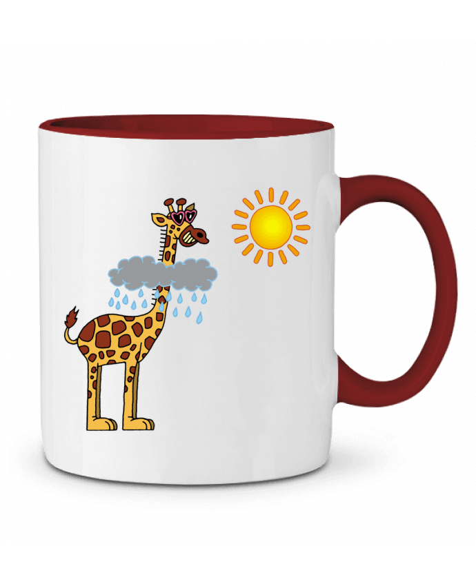 Mug bicolore Du soleil pour la girafe LAGUENY
