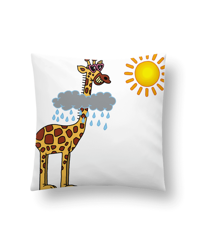 Coussin Du soleil pour la girafe par LAGUENY