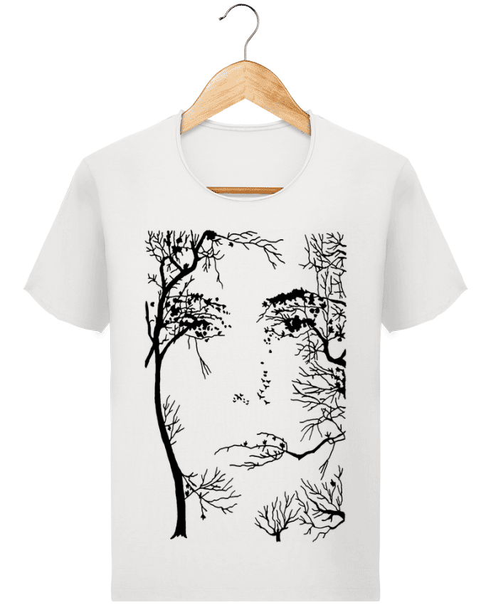  T-shirt Homme vintage Le visage de la forêt par LAGUENY