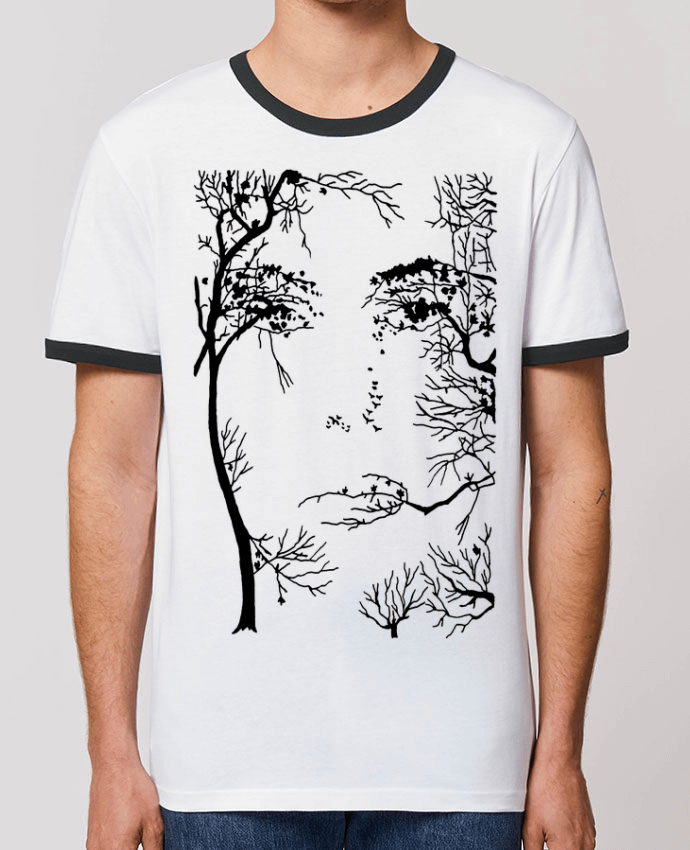 T-shirt Le visage de la forêt par LAGUENY