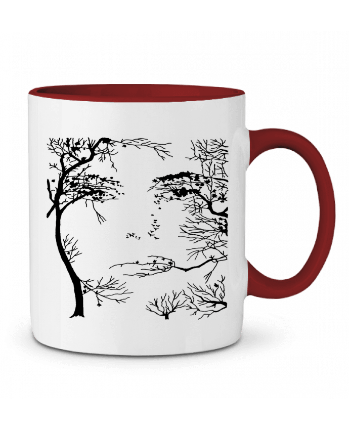 Mug bicolore Le visage de la forêt LAGUENY