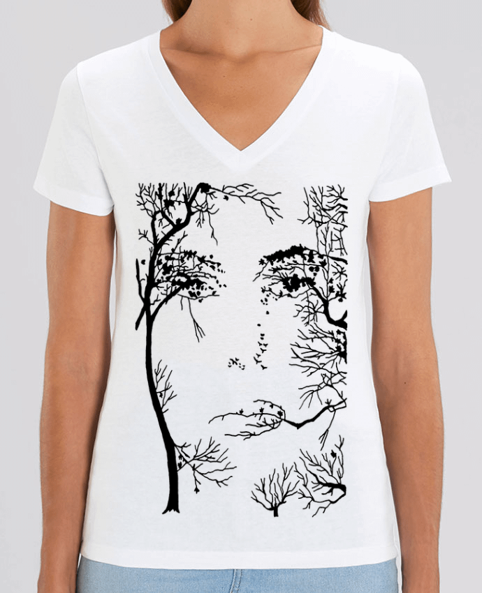 Tee-shirt femme Le visage de la forêt Par  LAGUENY