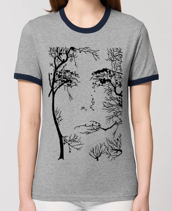 T-shirt Le visage de la forêt par LAGUENY