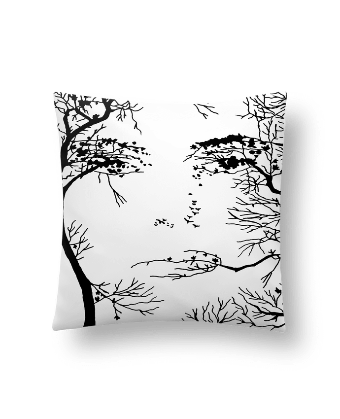 Coussin Le visage de la forêt par LAGUENY