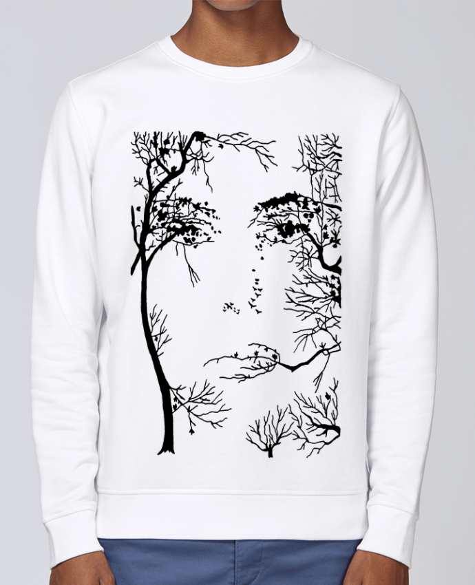 Sweatshirt Le visage de la forêt par LAGUENY