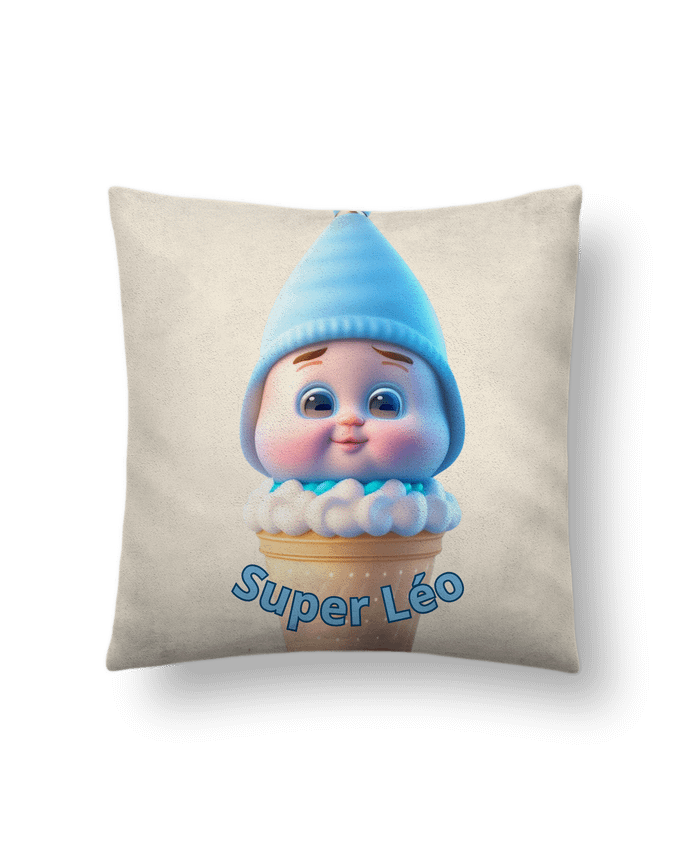 Coussin suédine Super Léo par Super_Designer