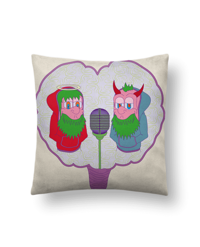Coussin suédine BATTLE par Santiaguen