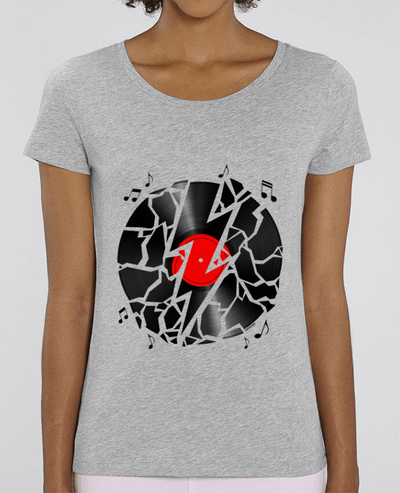 T-shirt Femme Foudre Rock N Roll Vinyle par LM2Kone