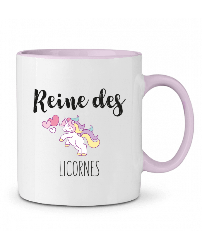 Two-tone Ceramic Mug Reine des licornes tunetoo
