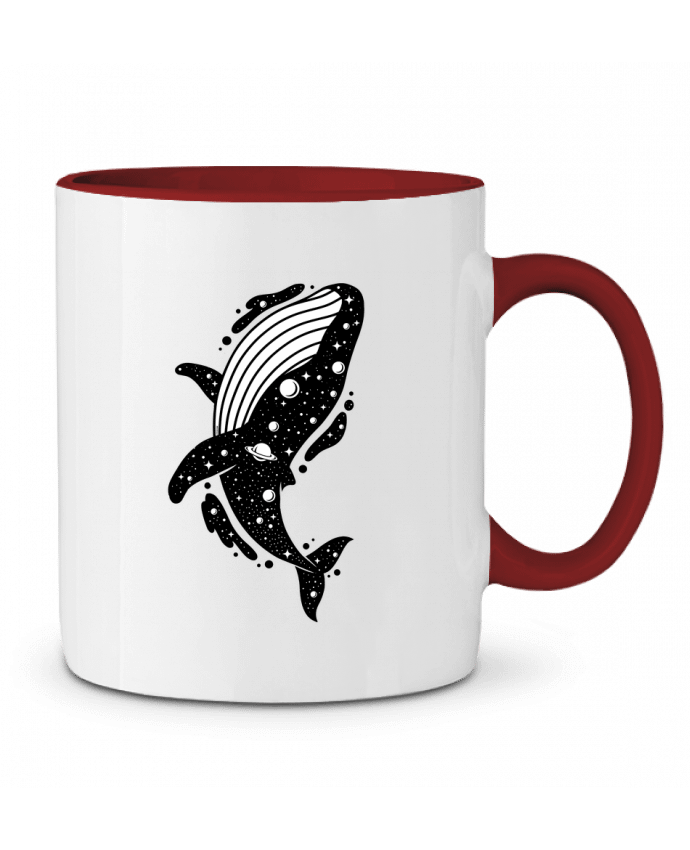 Mug bicolore Baleine cosmique LM2Kone