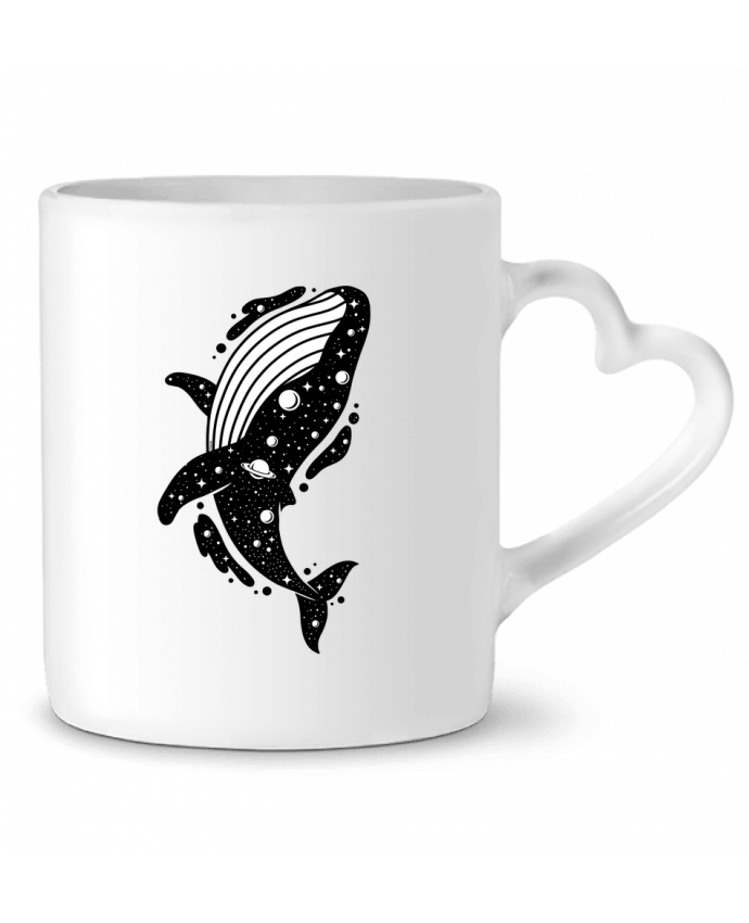 Mug coeur Baleine cosmique par LM2Kone
