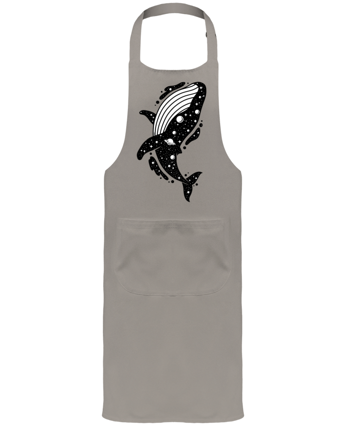 Tablier avec poches Baleine cosmique par LM2Kone