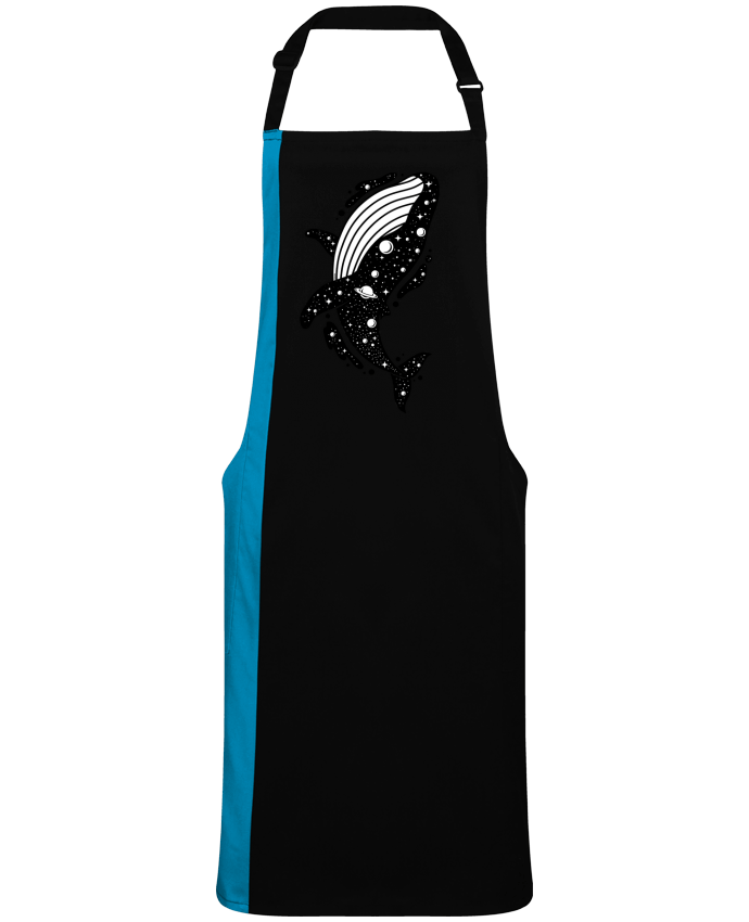 Tablier bicolore Baleine cosmique par  LM2Kone