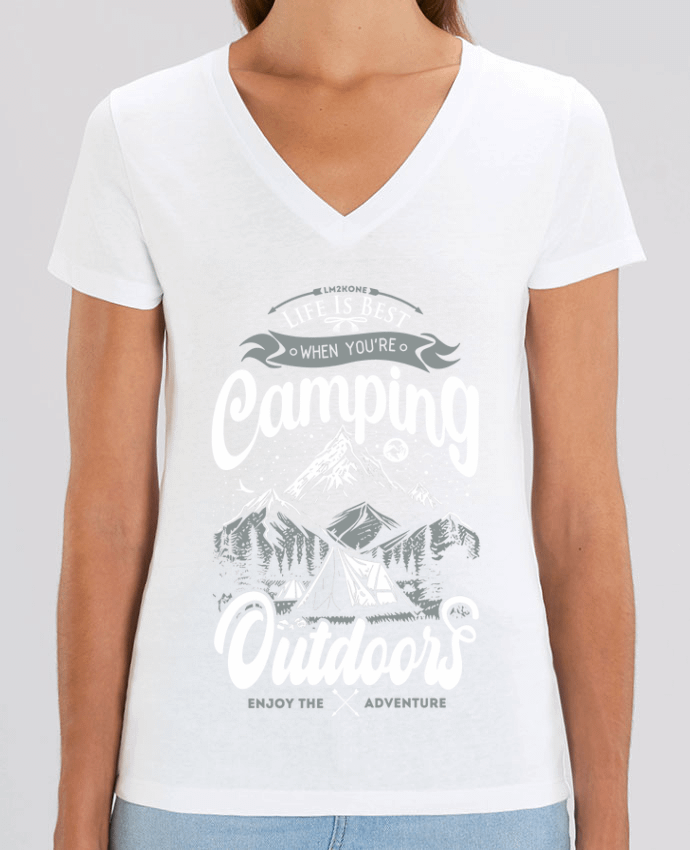 Tee-shirt femme La vie est meilleure avec le camping Par  LM2Kone