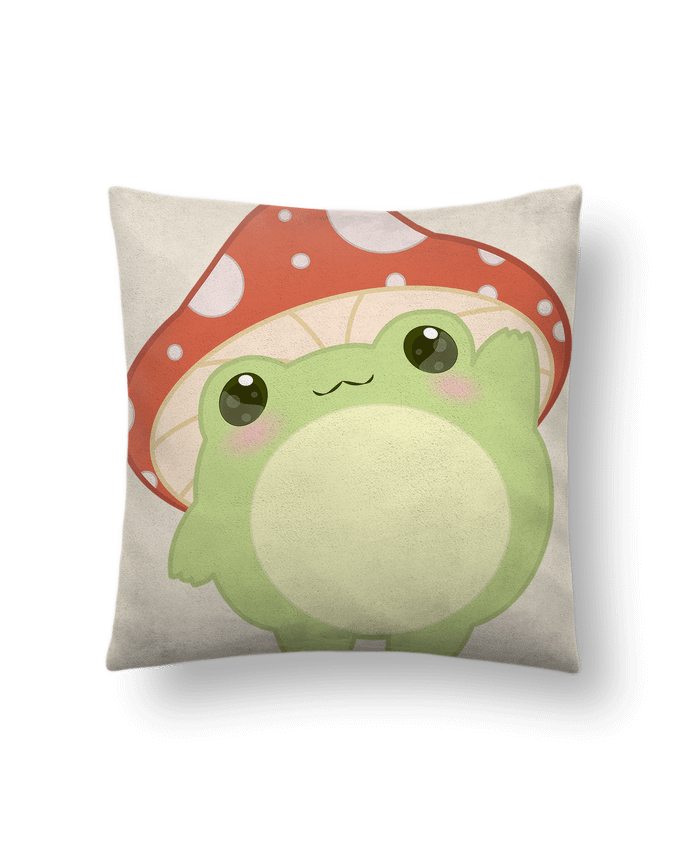 Coussin suédine Motif champigrenouille par Slash_C