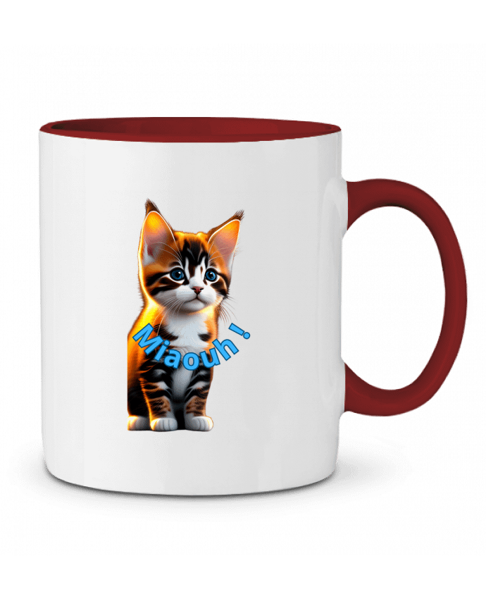 Mug bicolore Chaton mignon Super__Designer