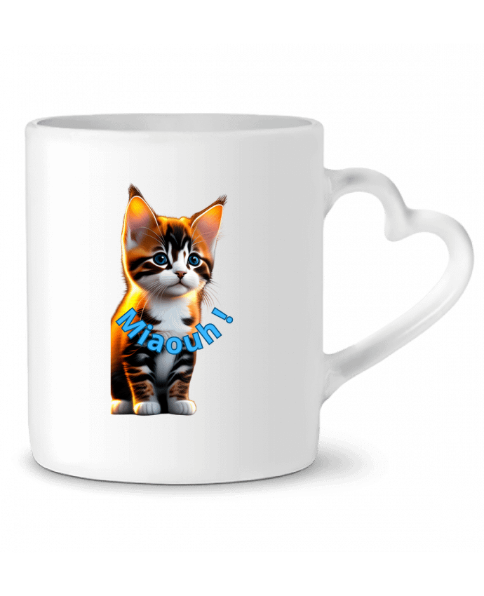 Mug coeur Chaton mignon par Super__Designer
