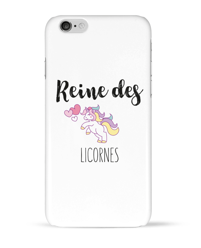 Case 3D iPhone 6 Reine des licornes by tunetoo
