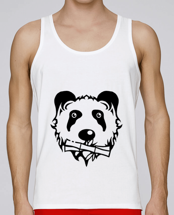 Débardeur homme panda noir par Dr0agon 100% coton bio