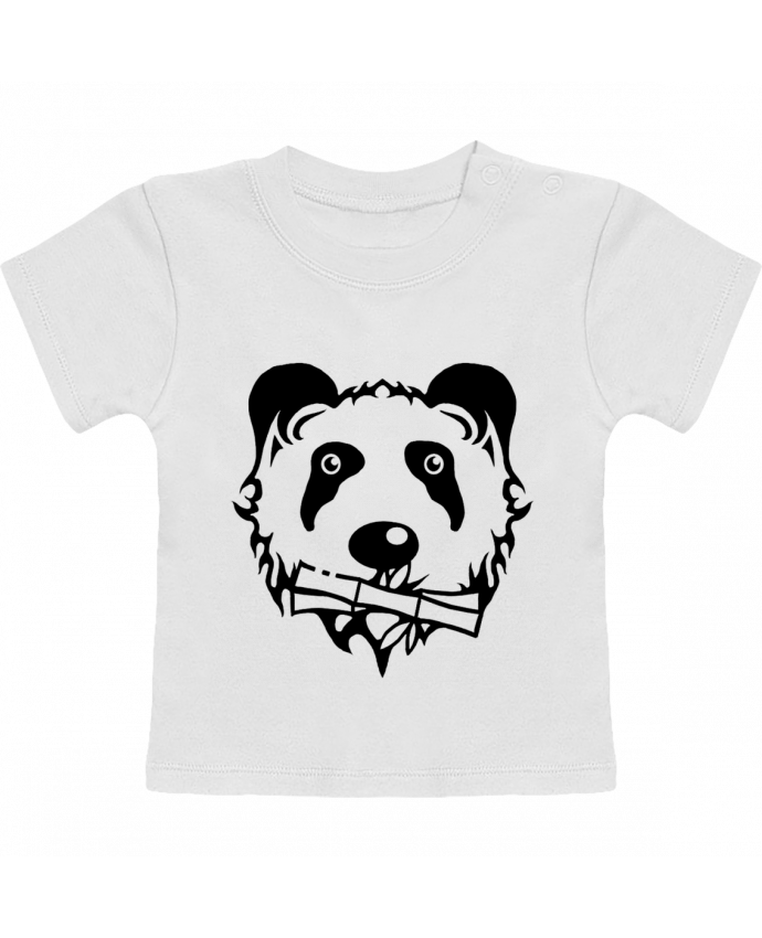 T-shirt bébé panda noir manches courtes du designer Dr0agon