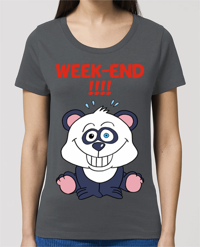 T-shirt Femme Panda en week-end par LAGUENY