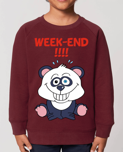 Sweat-shirt enfant Panda en week-end Par  LAGUENY